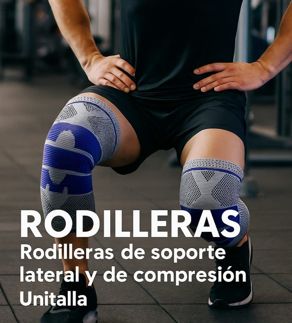 Rodillera Deportiva de Soporte y Compresión – Unitalla 
